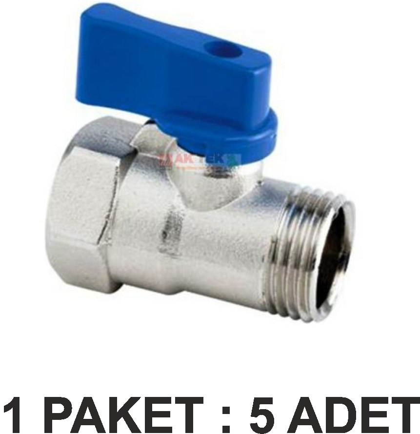 MİNİ KÜRESEL VANA 3/4’’ PAKET 5 Lİ