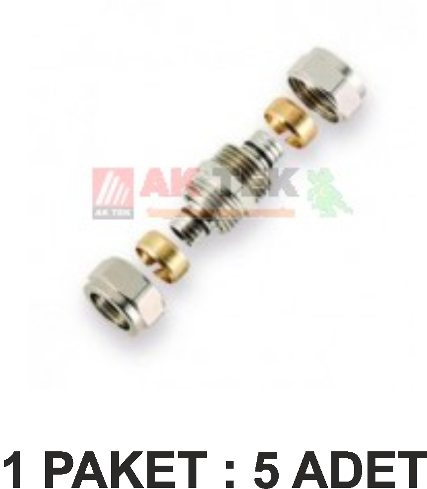 YERDEN ISISTMA PEX BORU REKORU 16x2 (Hortum-hortum) 1 adet PAKET 5 Lİ