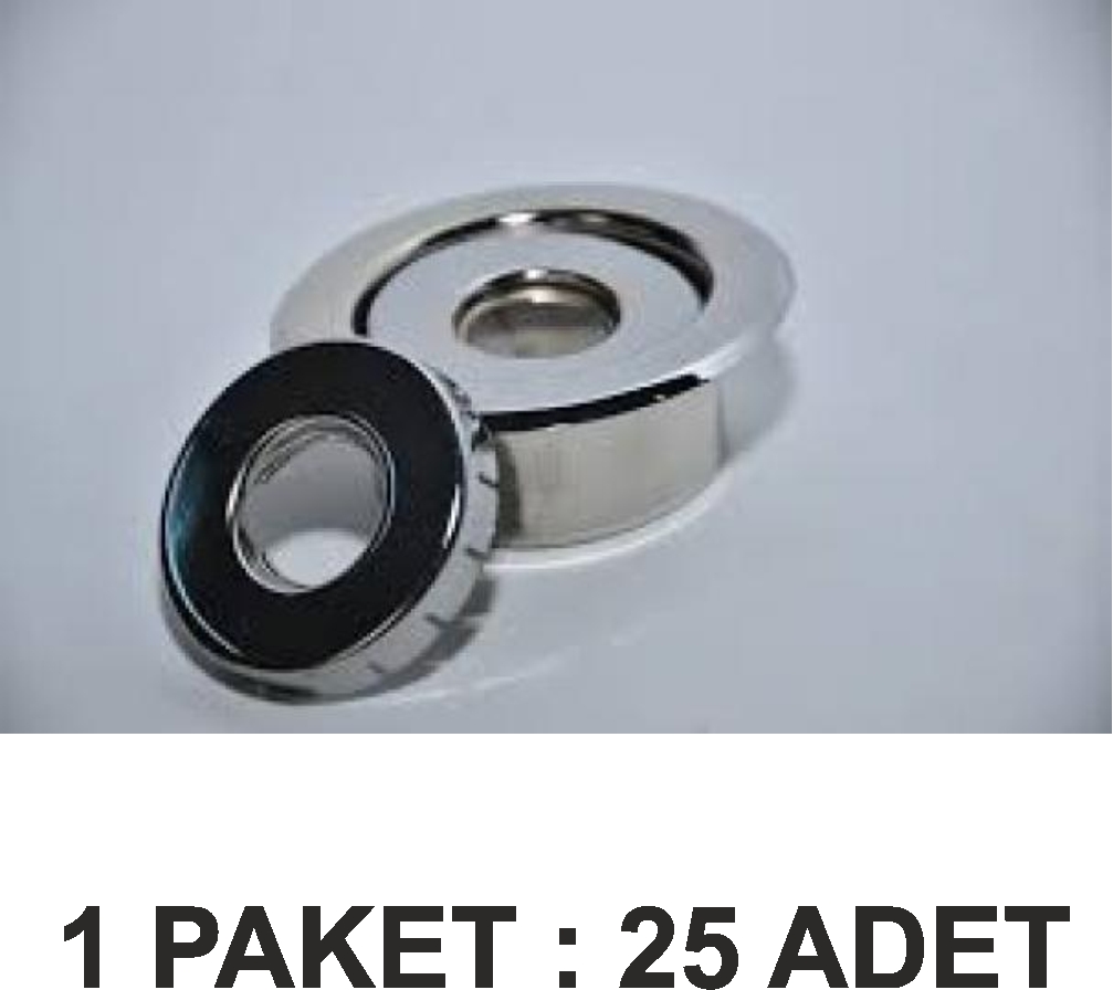 YANGIN SPRİNKLER ROZET KROM  PAKET 25 Lİ