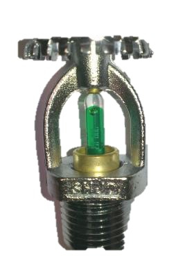 UL HIZ DİK UP TİP YANGIN SPRİNK KROM  93 C YEŞİL 1/2 SR