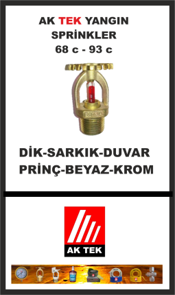 ak tek yangın sprinkler